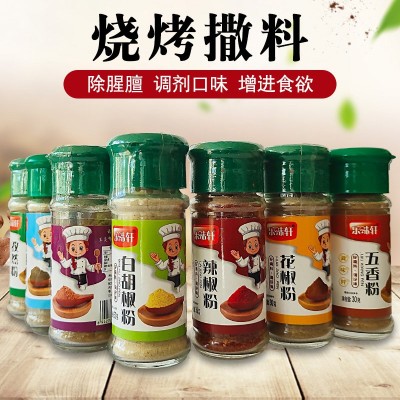 烧烤组合调料套装撒料孜然粉椒盐辣椒粉五香全套烤肉蘸料烧烤撒料