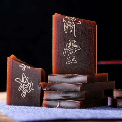 阿胶片黑驴皮阿胶正手工糕原材料熬制阿胶粉品食用阿胶块丁铁盒装图2