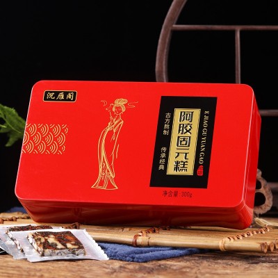 山东东阿可贴固元膏 批发铁盒散装阿胶固元糕 即食阿胶糕500g图3