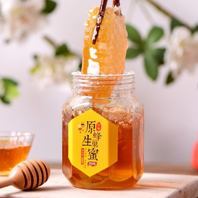 瓶装巢蜜土特产农家自产蜂巢500g土蜂蜜现货批发蜂窝蜜深 山蜂巢蜜图5