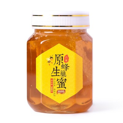 瓶装巢蜜土特产农家自产蜂巢500g土蜂蜜现货批发蜂窝蜜深 山蜂巢蜜图4