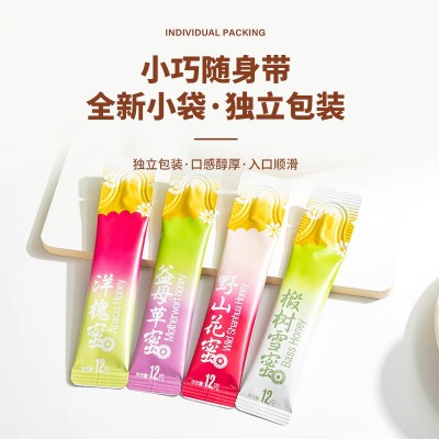 蜂蜜源头工厂纯正天然袋装蜂蜜盒装便携蜂蜜批发蜂蜜条状12g*10袋图2