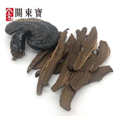 批发长白山深山黑灵芝 东北特产 整支灵芝500克/件 林芝切片一斤图2
