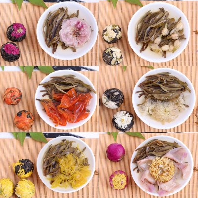 龙珠普洱茶 龙珠调味花茶重瓣玫瑰白菊黄菊牡丹茉莉花茶沱批发图3