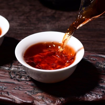 普洱茶饼云南普洱茶熟茶 云南七子饼茶357g 普洱黑茶勐海厂家批发图3