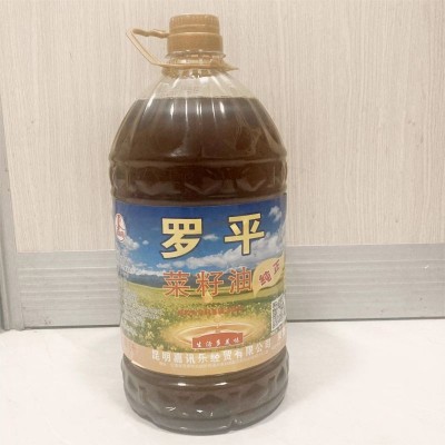 福味园罗平菜籽油纯正5L非转基因物理压榨家庭食用植物油厂家批发图3