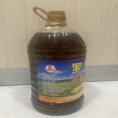 福味园罗平菜籽油纯正5L非转基因物理压榨家庭食用植物油厂家批发图2