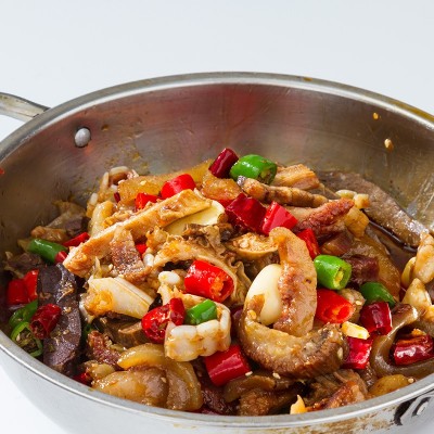 干锅牛杂 厂家批发腌制入味红油冷冻熟食餐饮乡厨湘菜半成品商用图2