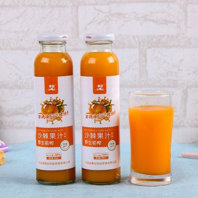 寒冠黑龙江产沙棘果汁饮料300*6瓶装沙棘汁酸甜饮料整箱厂家批发图2