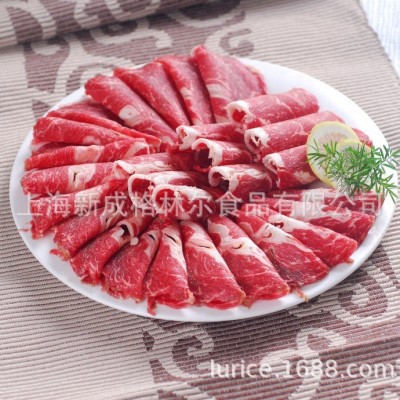 正丰源厂家店直销酒店餐馆家庭火锅涮锅食材 原切牛肉片卷 肥牛卷图3