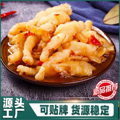无骨鸡爪商用 五斤装 凤爪商用批发酸辣柠檬鸡爪 蒜香凤爪红油脱图2