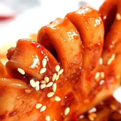 香辣鱿鱼500g6只烤肉食材商用半成品腌制大鱿鱼整条饭店速食菜品图2