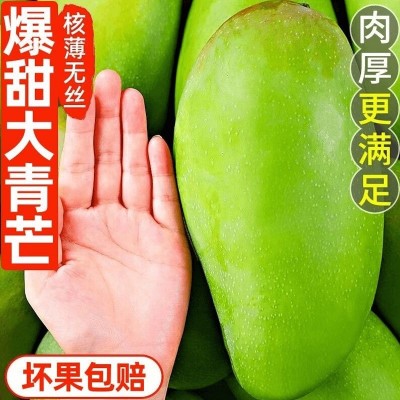 攀枝花金煌芒果新鲜整箱水果一级大果现摘青大金煌芒5斤一件代发