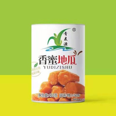 青麦源即食果蔬罐头 紫薯丁 钰地紫薯 地瓜丁 地瓜块410g开罐即食图2