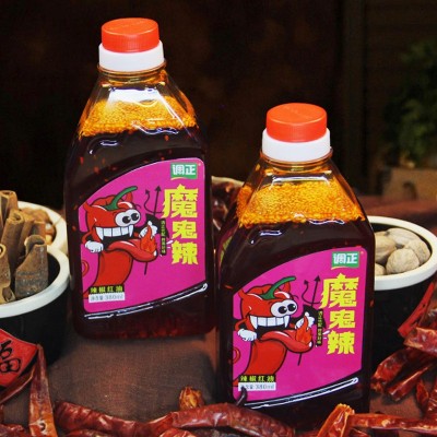 调正魔鬼辣辣椒红油凉拌菜卤菜专用香辣红油秘制红油辣椒油380ml图4