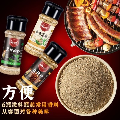 烧烤调料撒料炒菜炖汤料五香粉黑白胡椒粉辣椒粉孜然粉白芝麻全套图3