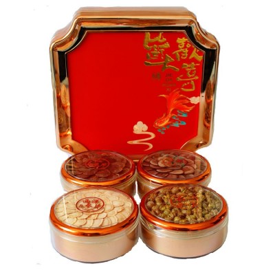 送礼滋补品父母送长辈补品西洋参礼盒西洋参片鹿茸红参石斛组合图5