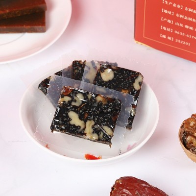 胶乡阿胶固元糕 阿胶膏即食阿胶片块东阿原产真驴皮200g厂家批发图2