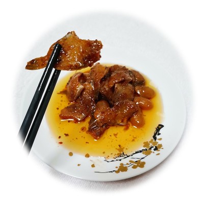 潮汕特产 罐装豆香达仔鱼即食香焖香辣120克装马面鱼下饭菜扒皮鱼图5