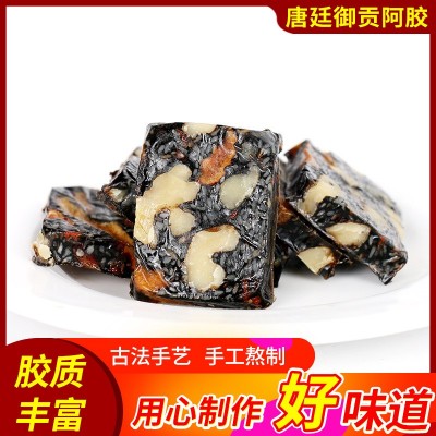驴皮阿胶片手工熬制阿胶块铁盒装250g古法手艺真驴皮熬制阿胶糕图4