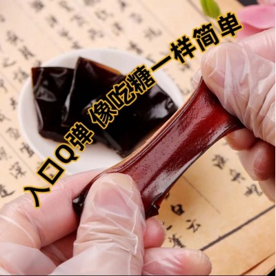 山东阿胶贵胶堂小鲜阿胶即食小鲜胶阿胶凝膏鲜炖阿胶即食鲜阿胶块图3