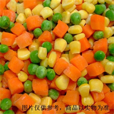三色菜三色豆美式杂菜混合菜冷冻混合什锦丁甜玉米粒胡萝卜青碗豆图2