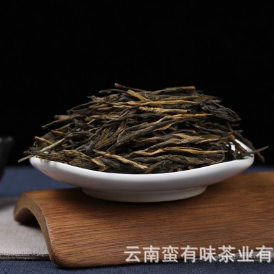 批发凤庆滇红茶 JD58原料2024年春茶 二叶松针 （1号）理条红茶图2