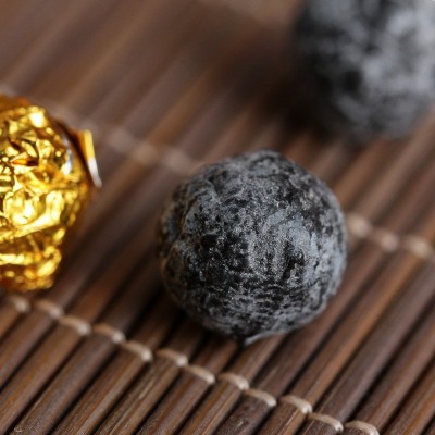 云南茶叶 糯米香茶膏 陈年普洱熟茶 茶珍 古树宫廷速溶茶叶 散茶图3