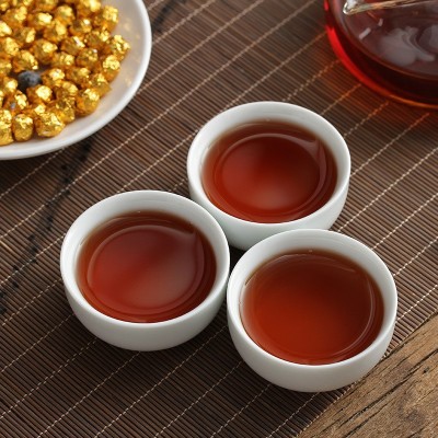 云南茶叶 糯米香茶膏 陈年普洱熟茶 茶珍 古树宫廷速溶茶叶 散茶图4