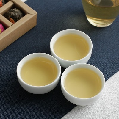 大量批发云南普洱茶 玫瑰茉莉花生茶龙珠乔木沱茶6味18颗 花茶礼盒图4
