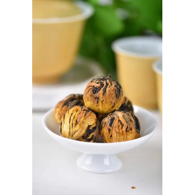 厂家直销 云南凤庆红茶 批发手工金丝菊 滇红绣球 蜜香龙珠500g图2