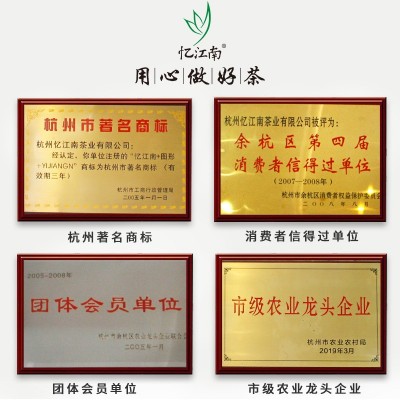 忆江南茶叶春茶罐装绿茶杭州钱塘龙井茶厂家直销500g现货批发图2