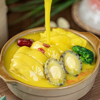 金舜鲍鱼花胶鸡捞饭350克/袋装快餐外卖简餐冷冻料理包加热即食图2