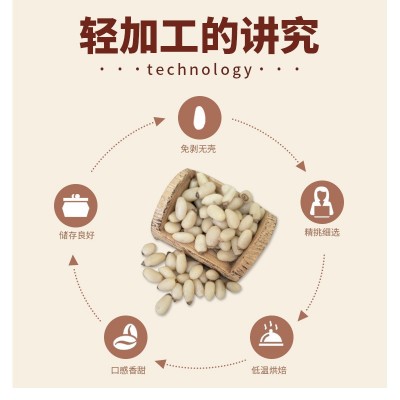 新货原味松子仁500g厂家货源华山松仁云南松仁东北红松仁马尾松仁图4