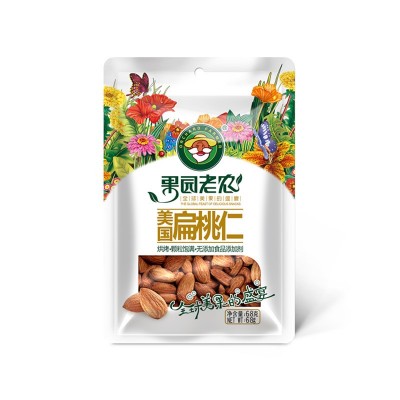 贴牌定制 美国扁桃仁 商用袋装68g果园老农坚果炒货休闲零食加工图5