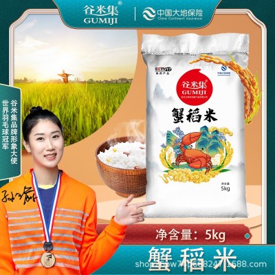 新米东北蟹稻米5kg/袋 蟹稻共生珍珠米东北大米10斤一件代发图5