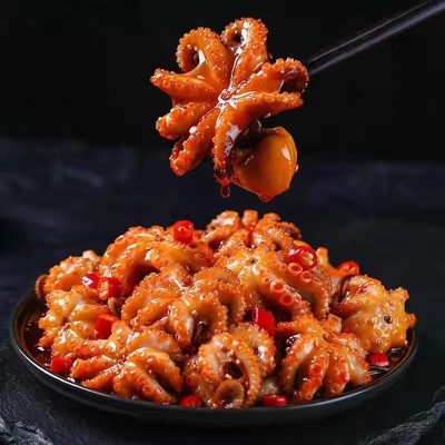 舟山捞汁小海鲜小八爪鱼熟食即食下酒菜拌面必备250g/盒聚会喝酒图2