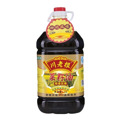 四川5L川老根纯香压榨菜籽油适用煎炸上色厂家批发食用油图5