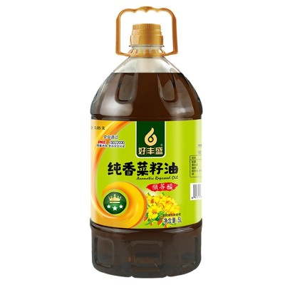 好丰盛纯香菜籽油低芥酸菜油食用油5L桶装植物油批发一件代发图4