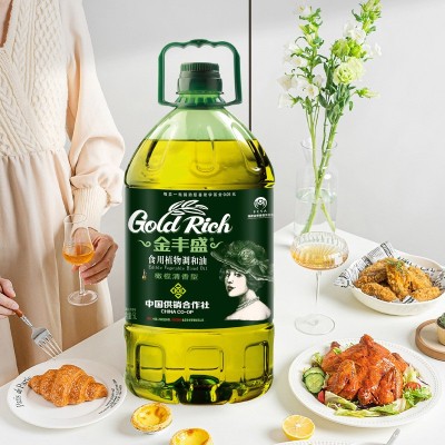 【工厂直供】金丰盛橄榄油食用油含西班牙橄榄5L桶装植物调和油图2