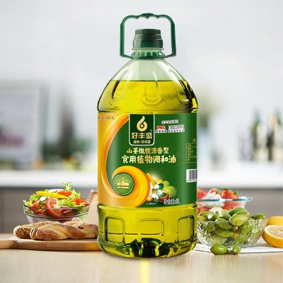 好丰盛5升山茶油橄榄油食用油植物调和油压榨炒菜桶装5l一件代发图3