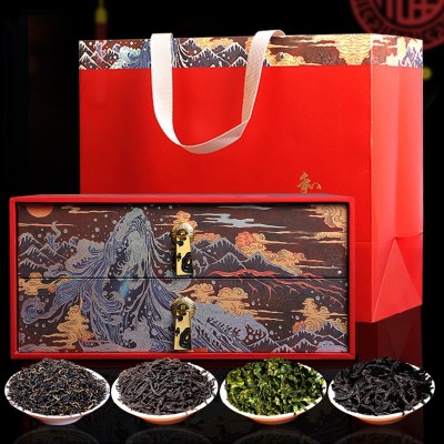 和礼四大茗茶金骏眉正山小种大红袍铁观音红茶叶礼盒装节日送礼品图4