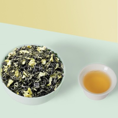 茉莉飘雪新茶茉莉花茶罐装浓香耐泡厂家批发电商一件代发送礼图3