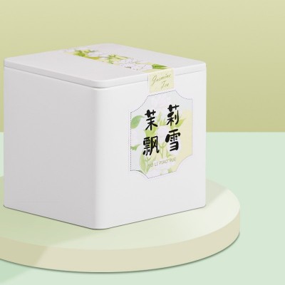 茉莉飘雪新茶茉莉花茶罐装浓香耐泡厂家批发电商一件代发送礼图2