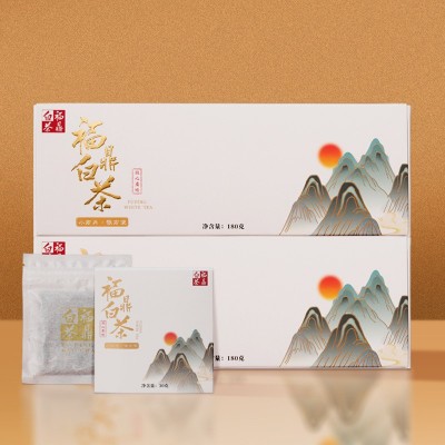 福鼎老白茶寿眉小方片贡眉小饼干小茶饼茶叶礼盒装批发直播带货图3
