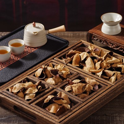 正宗新会陈皮断皮陈皮碎泡茶新会大红老陈皮干生晒干仓陈皮厂家图3