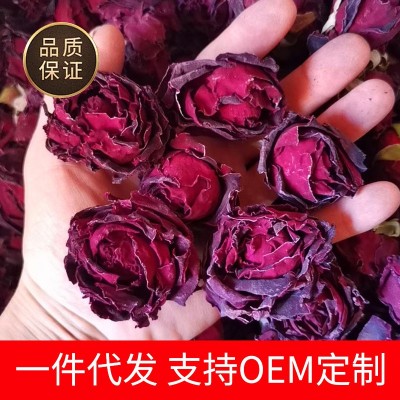 玫瑰花茶云南墨红玫瑰冻干散装500克烤干重瓣滇红玫瑰花瓣可食用图2