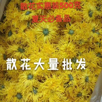 大量批发新金丝皇菊一朵一杯基地直供菊花茶一箱12斤散装精品花茶图2