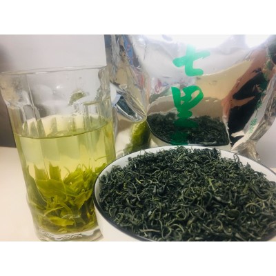 批发四川峨眉山新鲜绿茶七里春高山绿茶炒青500克散装茶一件代发图4