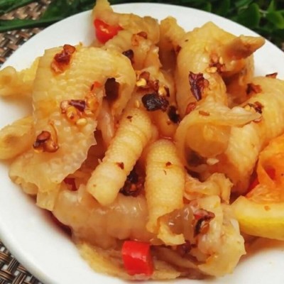 柠檬蒜香脱骨凤爪无骨鸡爪500g香辣东北风味鸡爪私房菜香辣凤爪图3